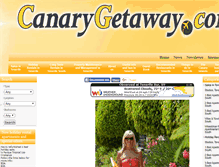 Tablet Screenshot of canarygetaway.com